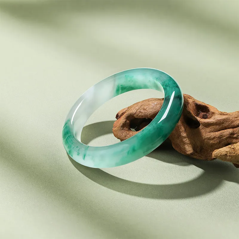JINGUIFU African Emerald Bangles Women's-3