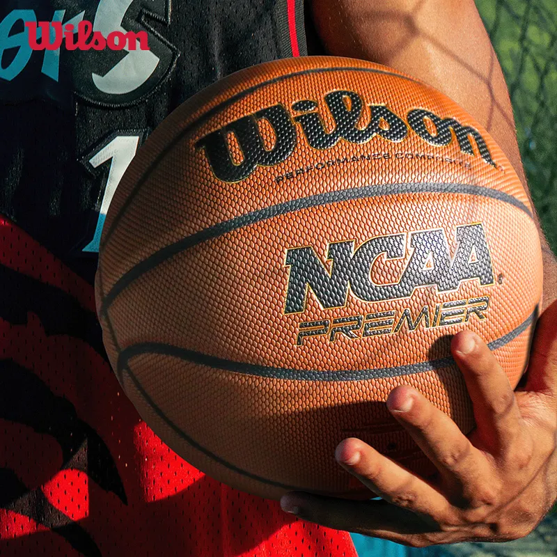 Wilson NCAA WZ2024801CN7 Original WB623 PU Basketball Brown Size 7 Ball Training Unisex-7