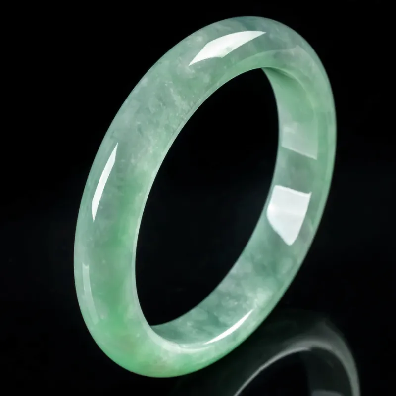 YUANLINYU Ice Glutinous Jadeite Bangles Women's-3