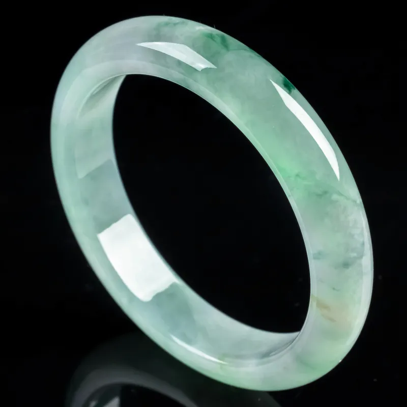 YUANLINYU Ice Glutinous Jadeite Bangles Women's-5