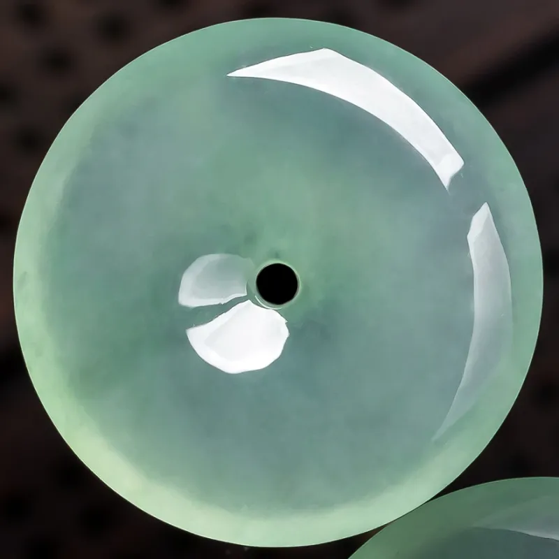 YUANLINYU Ice Glutinous Jadeite Pendants Unisex-3