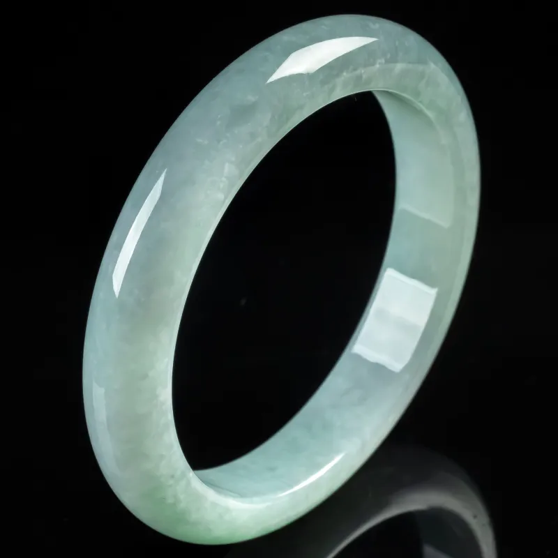 YUANLINYU Ice Glutinous Jadeite Bangles Women's-5