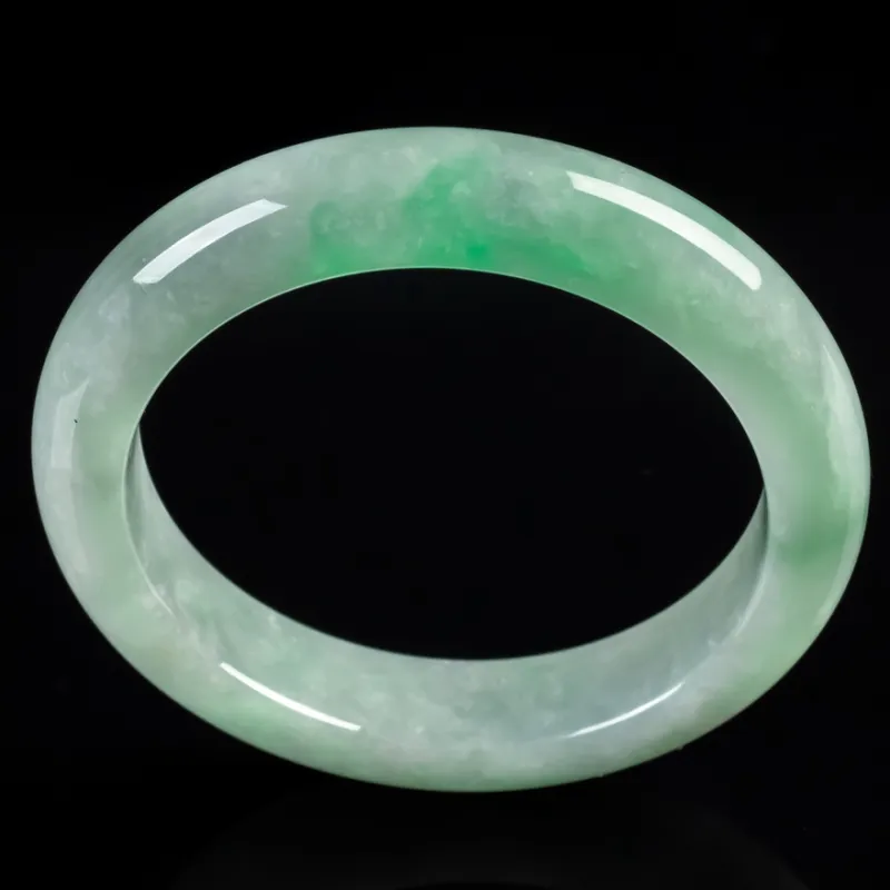 YUANLINYU Ice Glutinous Jadeite Bangles Women's-1