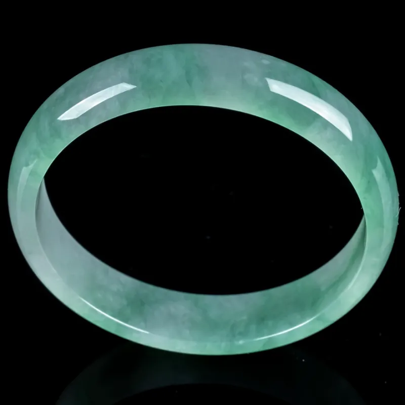 YUANLINYU Ice Glutinous Jadeite Bangles Women's-1
