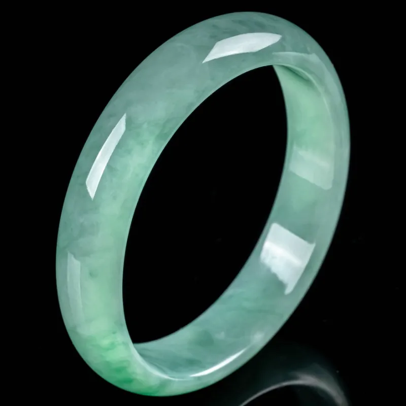 YUANLINYU Ice Glutinous Jadeite Bangles Women's-3