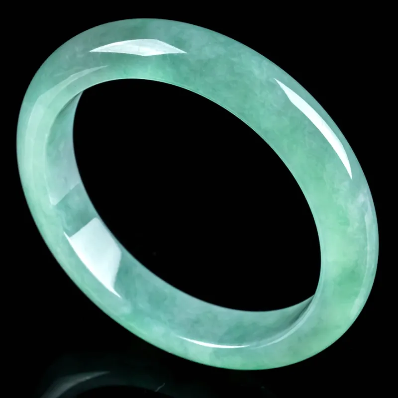 YUANLINYU Ice Glutinous Jadeite Bangles Women's-2