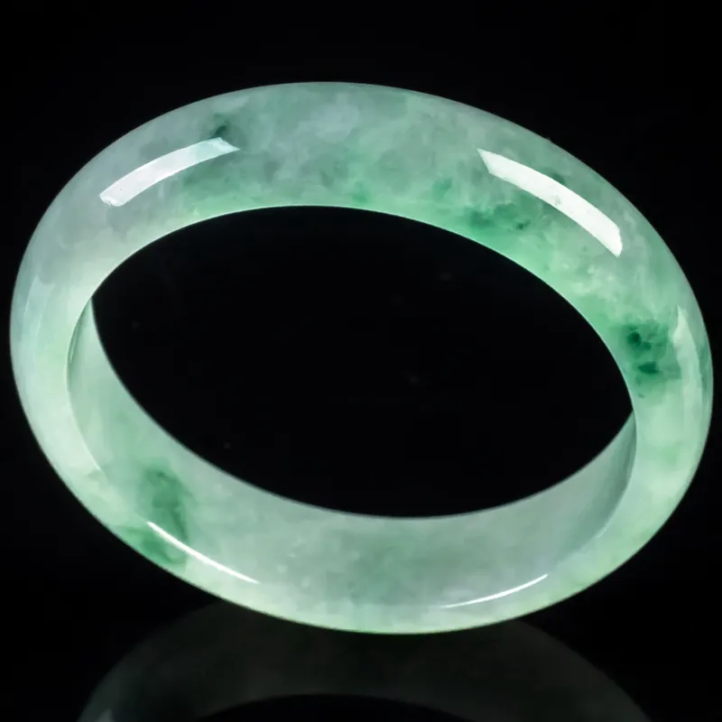 YUANLINYU Glutinous Jade Jadeite Bangles Women's-1