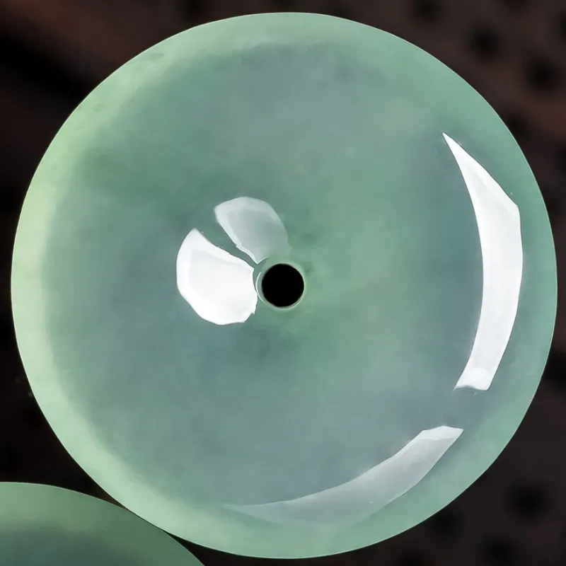 YUANLINYU Ice Glutinous Jadeite Pendants Unisex-4