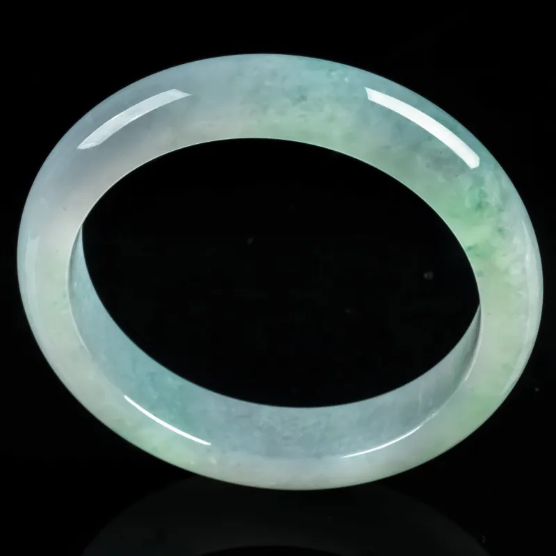 YUANLINYU Ice Glutinous Jadeite Bangles Women's-1