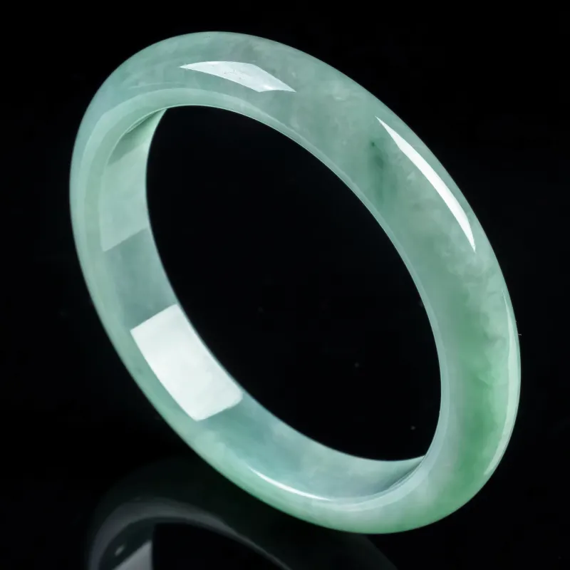 YUANLINYU Ice Glutinous Jadeite Bangles Women's-5