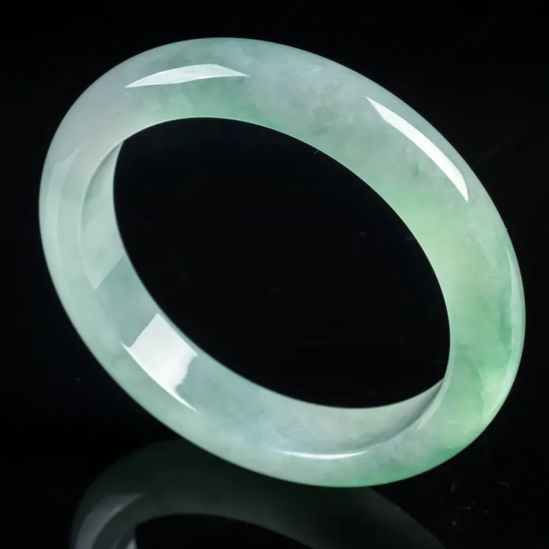 YUANLINYU Ice Glutinous Jadeite Bangles Women's-2