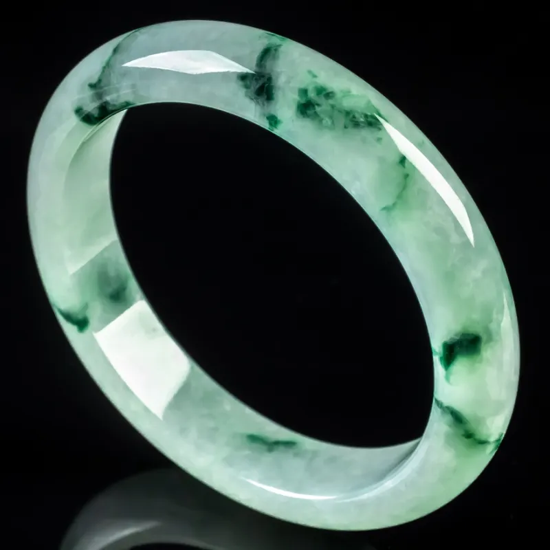 YUANLINYU Ice Glutinous Jadeite Bangles Women's-3