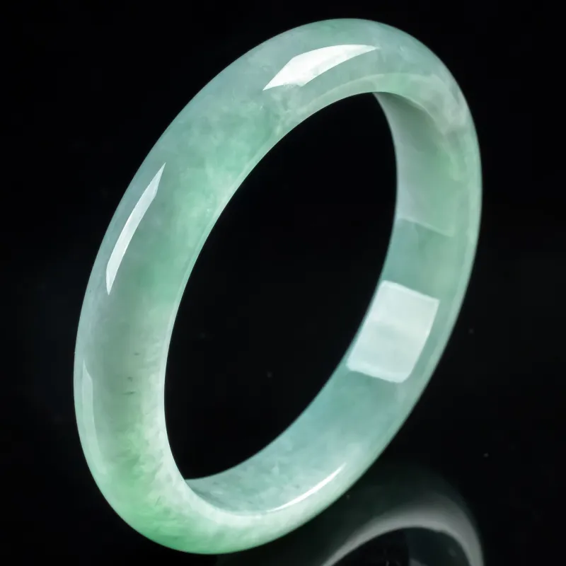 YUANLINYU Glutinous Jade Jadeite Bangles Women's-6