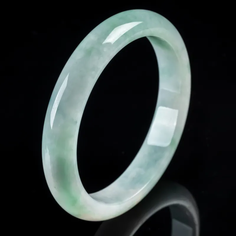 YUANLINYU Ice Glutinous Jadeite Bangles Women's-5