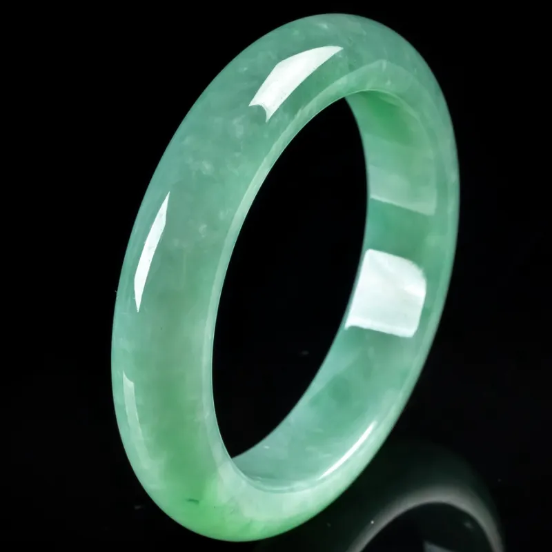 YUANLINYU Glutinous Jade Jadeite Bangles Women's-4