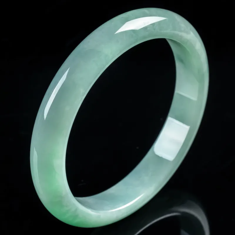 YUANLINYU Ice Glutinous Jadeite Bangles Women's-3