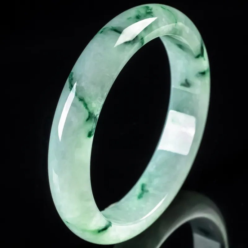 YUANLINYU Ice Glutinous Jadeite Bangles Women's-2