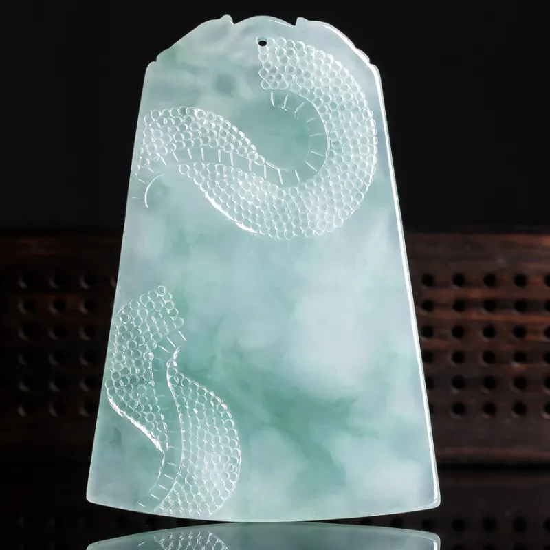 YUANLINYU Ice Glutinous Jadeite Pendants Unisex-4