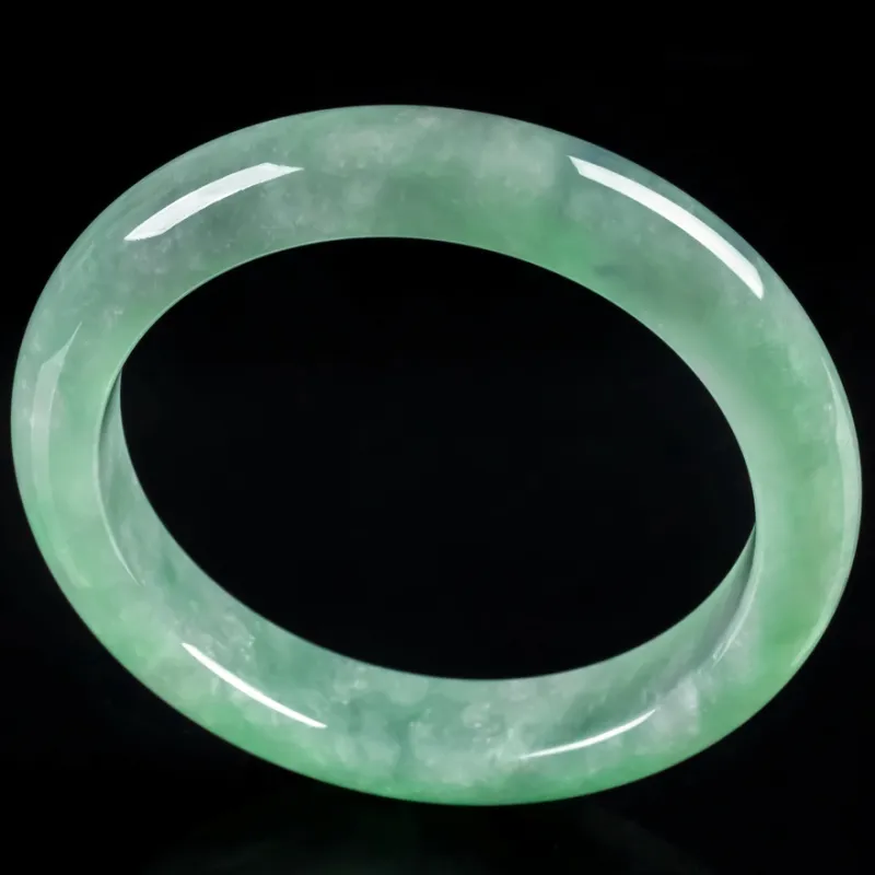 YUANLINYU Ice Glutinous Jadeite Bangles Women's-1