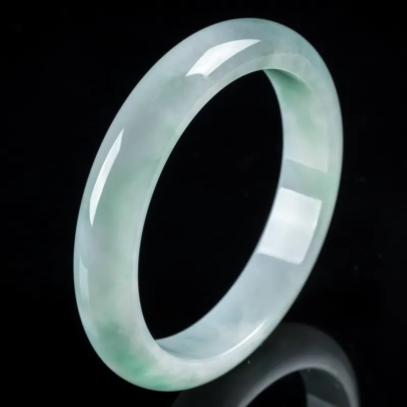 YUANLINYU Ice Glutinous Jadeite Bangles Women's-5