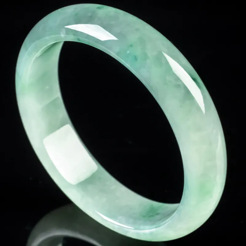 YUANLINYU Glutinous Jade Jadeite Bangles Women's-4