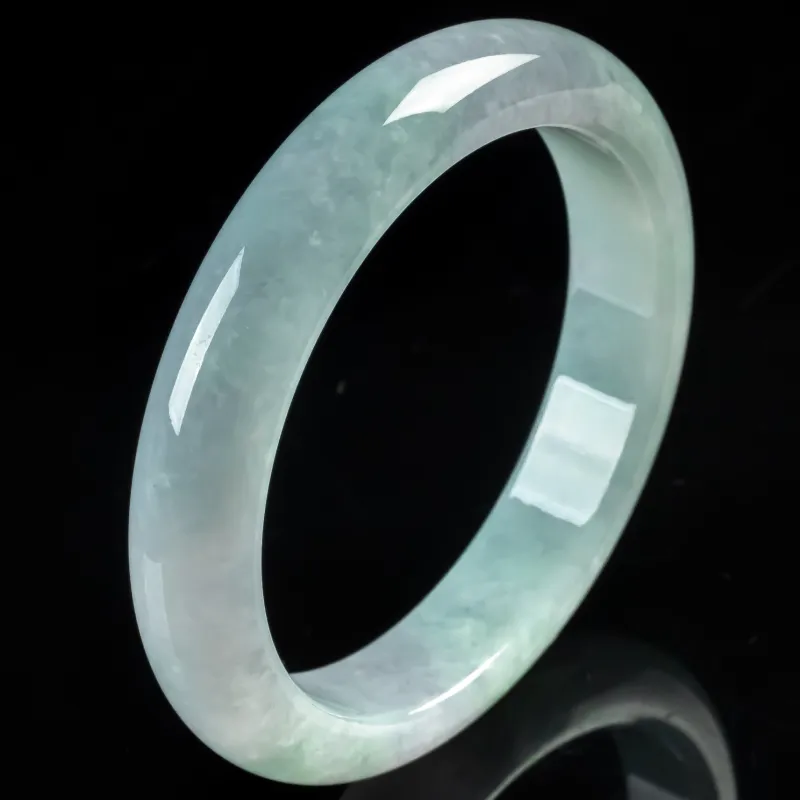 YUANLINYU Ice Glutinous Jadeite Bangles Women's-5