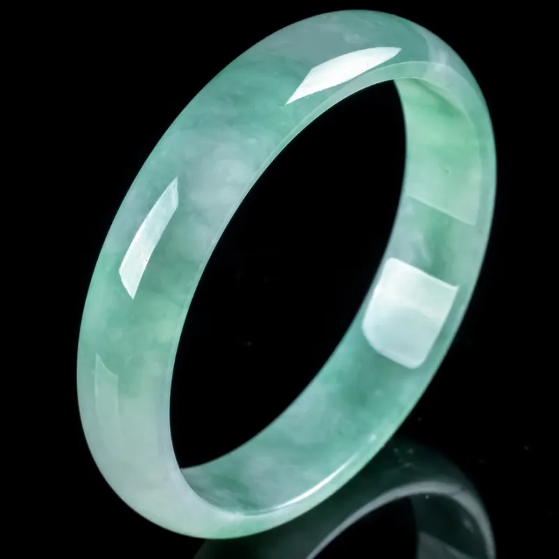 YUANLINYU Ice Glutinous Jadeite Bangles Women's-3