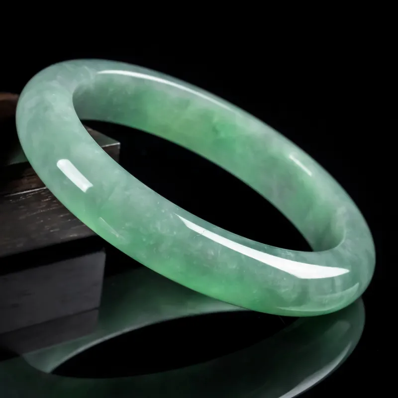 YUANLINYU Ice Glutinous Jadeite Bangles Women's-5