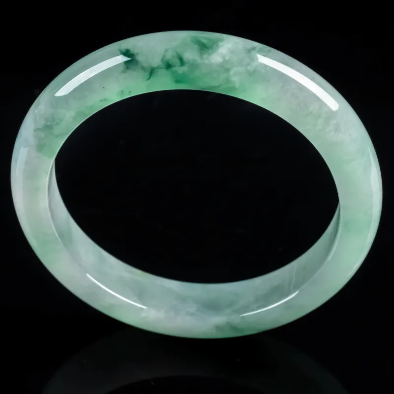 YUANLINYU Ice Glutinous Jadeite Bangles Women's-1