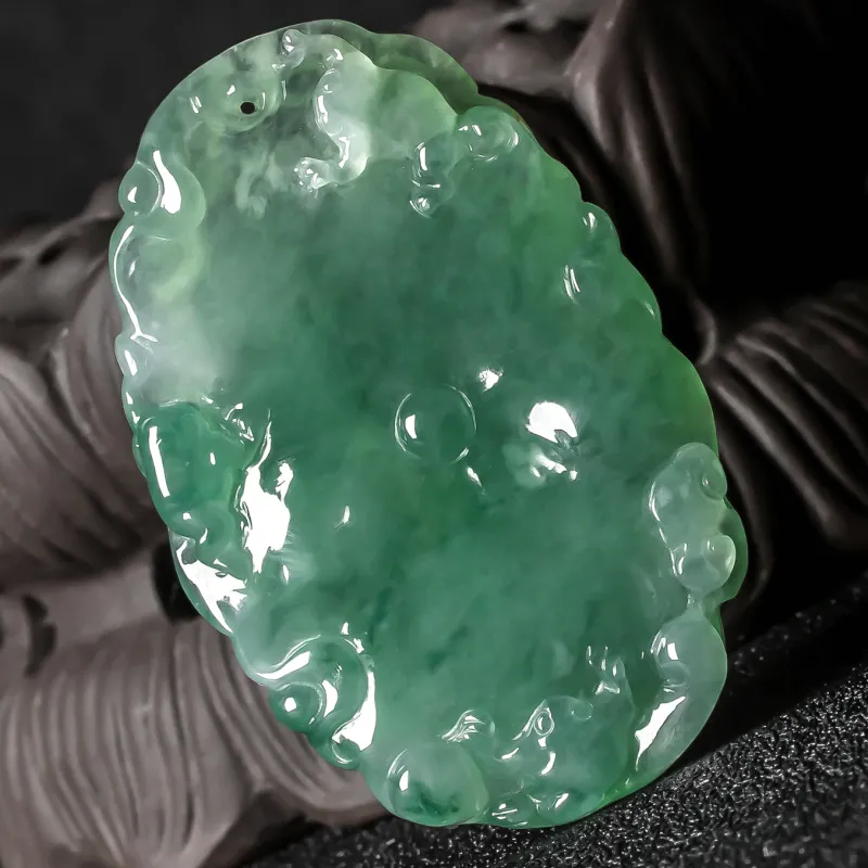 YUANLINYU Ice Glutinous Jadeite Pendants Unisex-2