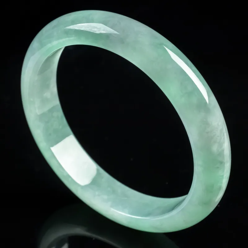 YUANLINYU Glutinous Jade Jadeite Bangles Women's-5