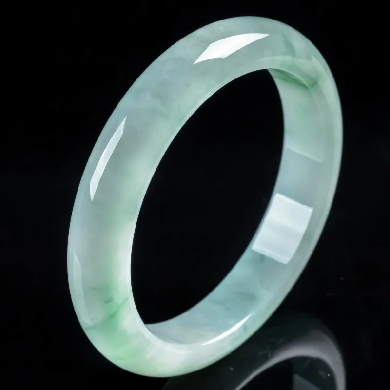 YUANLINYU Glutinous Jade Jadeite Bangles Women's-3