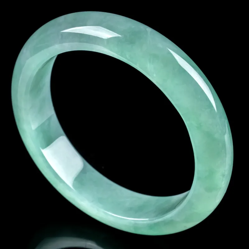 YUANLINYU Glutinous Jade Jadeite Bangles Women's-4
