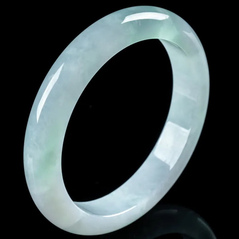 YUANLINYU Ice Glutinous Jadeite Bangles Women's-5