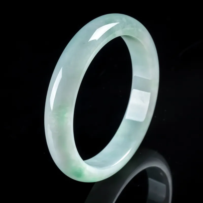 YUANLINYU Ice Glutinous Jadeite Bangles Women's-5