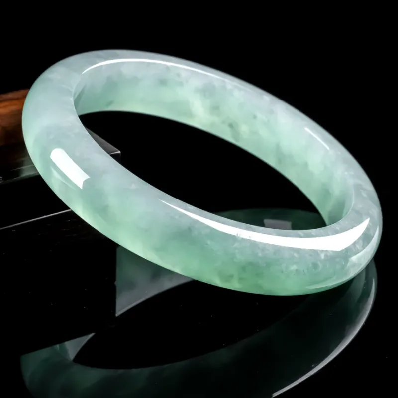 YUANLINYU Glutinous Jade Jadeite Bangles Women's-5