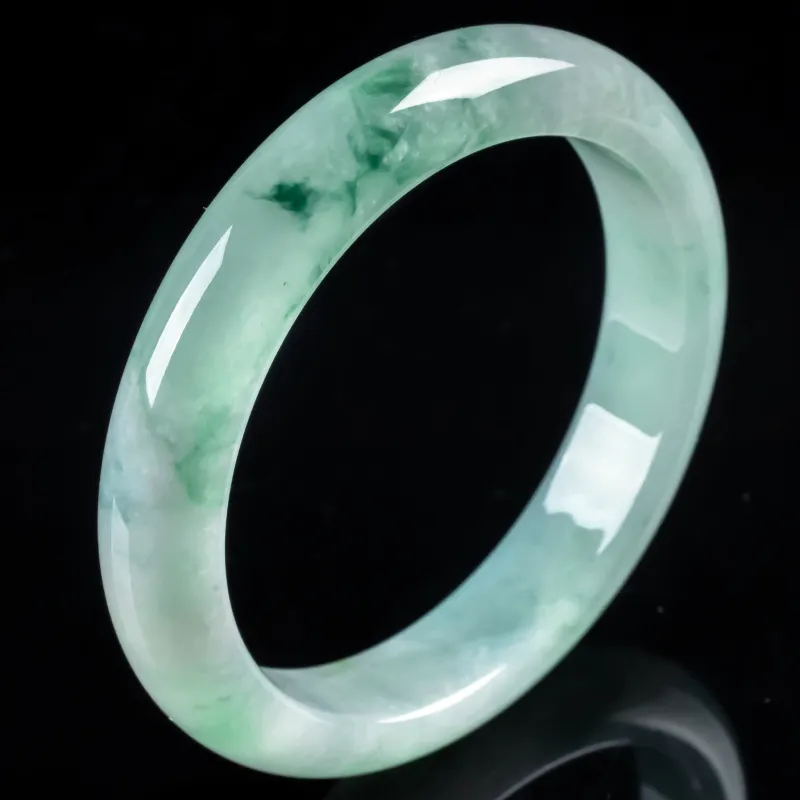 YUANLINYU Ice Glutinous Jadeite Bangles Women's-3
