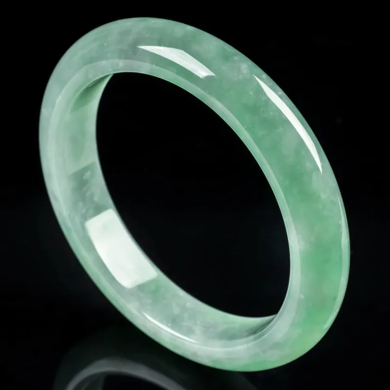 YUANLINYU Ice Glutinous Jadeite Bangles Women's-4