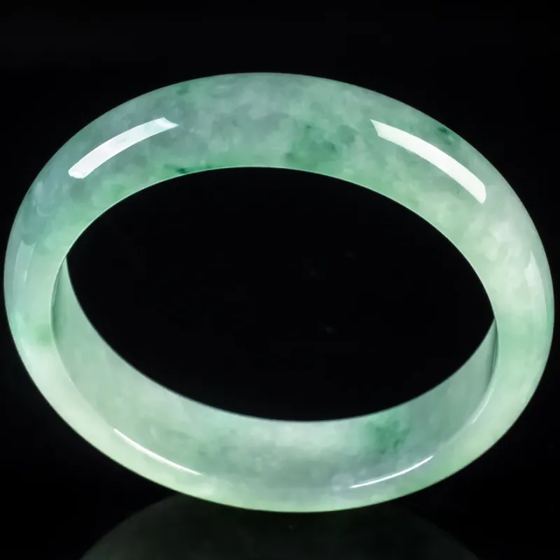 YUANLINYU Glutinous Jade Jadeite Bangles Women's-3