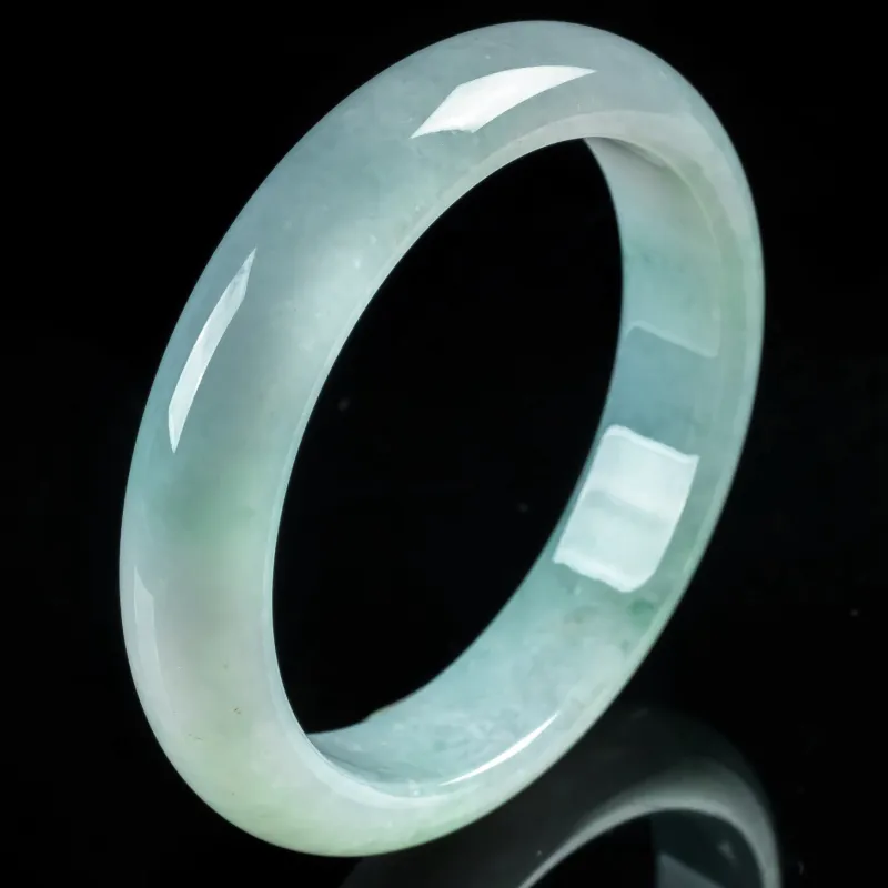 YUANLINYU Ice Glutinous Jadeite Bangles Women's-5