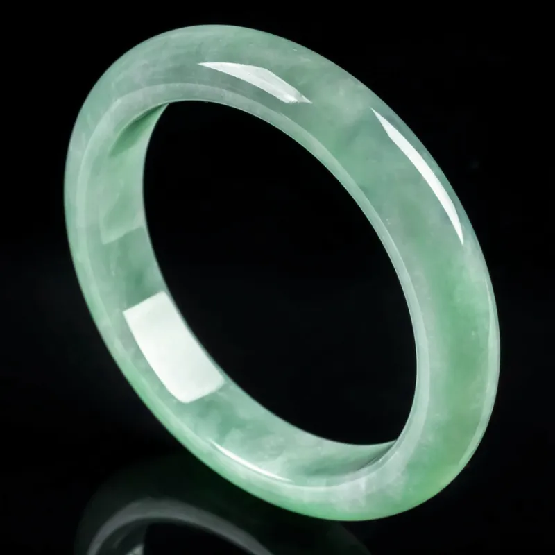 YUANLINYU Ice Glutinous Jadeite Bangles Women's-2