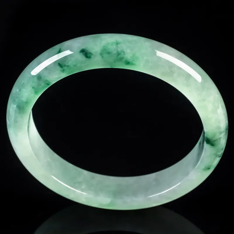 YUANLINYU Glutinous Jade Jadeite Bangles Women's-1