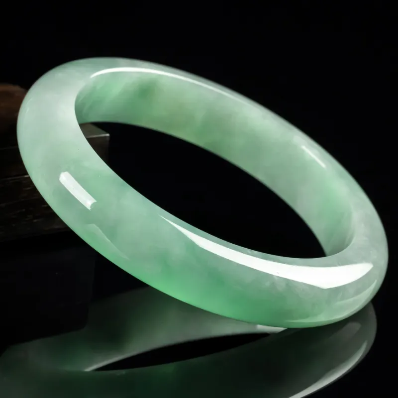 YUANLINYU Glutinous Jade Jadeite Bangles Women's-5