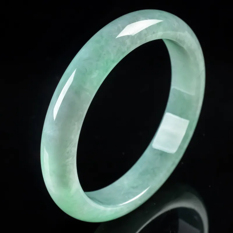 YUANLINYU Glutinous Jade Jadeite Bangles Women's-3