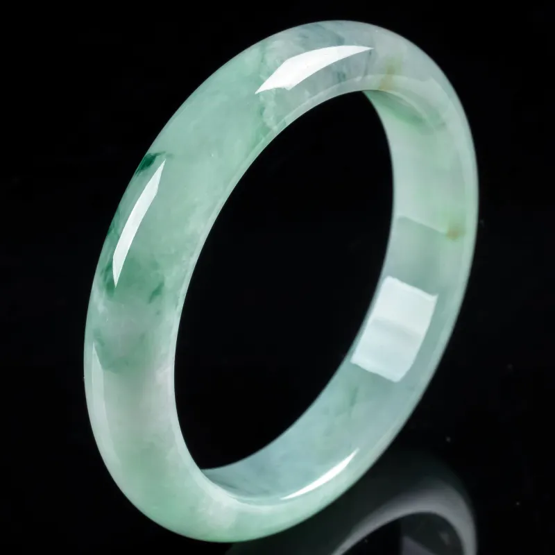YUANLINYU Ice Glutinous Jadeite Bangles Women's-6