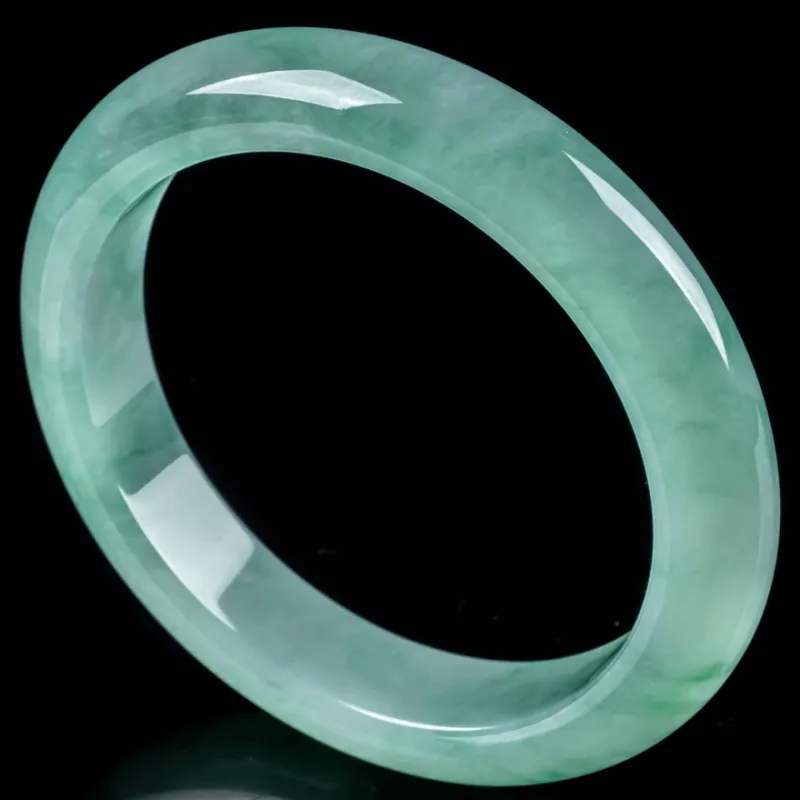 YUANLINYU Ice Glutinous Jadeite Bangles Women's-5