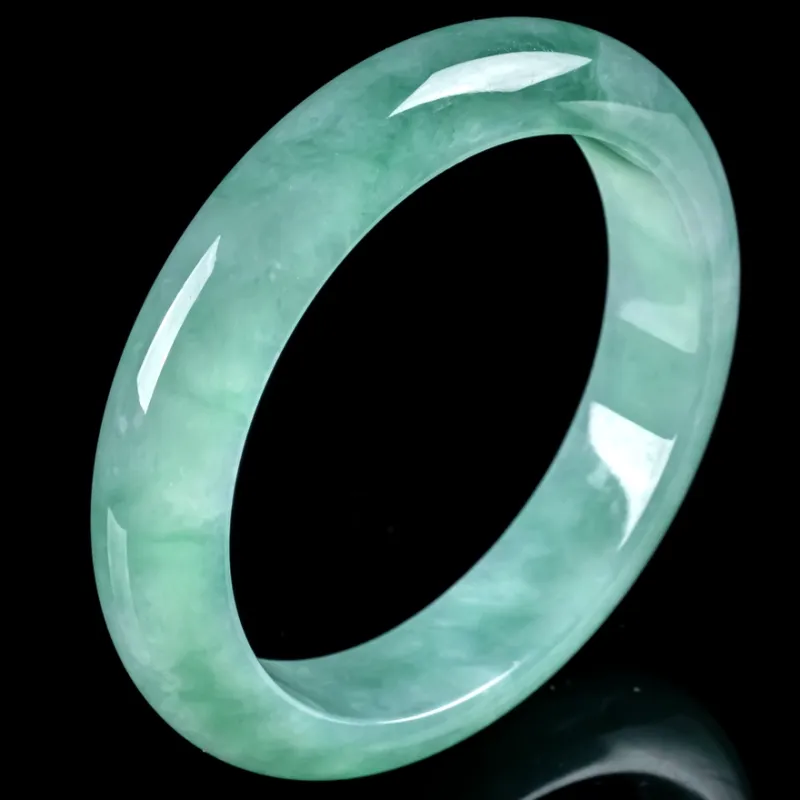 YUANLINYU Glutinous Jade Jadeite Bangles Women's-3