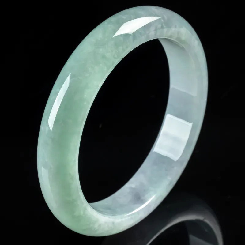 YUANLINYU Ice Glutinous Jadeite Bangles Women's-5