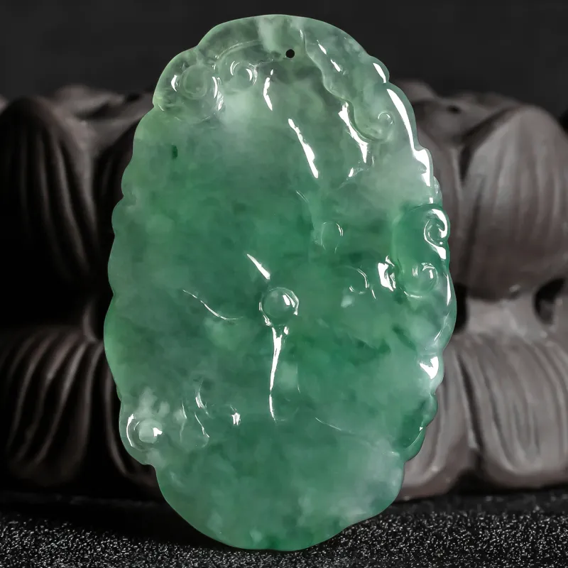 YUANLINYU Ice Glutinous Jadeite Pendants Unisex-4