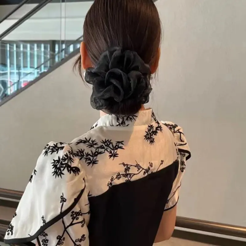 JIANYINGSHU Gauze Hair Clips Unisex-2